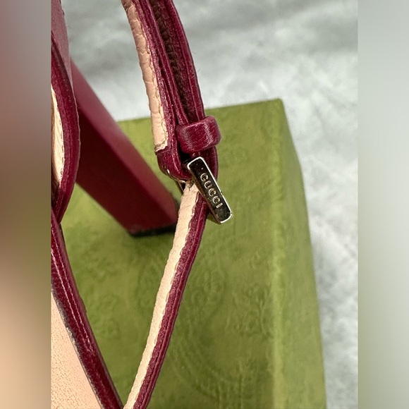 Gucci Firenze 1921 Maroon Sandal Heels Leather Sz:37 - Picture 8 of 12